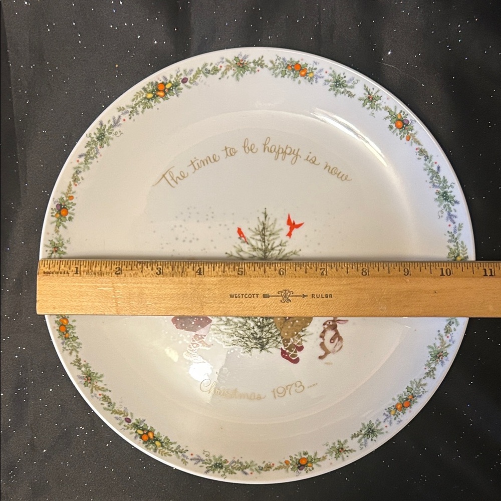 🍒Vintage Holly Hobbie Christmas 1978 Commemorative Edition Plate🍒 - Picture 6 of 7